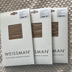 Three Weissman Nude Dance Tights